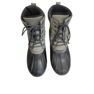 Adam Black and Green Faux Fur Boots